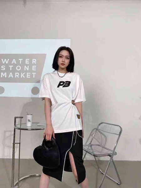 women's t-shirt 2022ss spring / summer design full of letters, side open waist drawstring short sleeve t-shirt ncw3, White
women's t-shirt 2022ss spring / summer design full of letters, side open waist drawstring short sleeve t-shirt ncw3, White