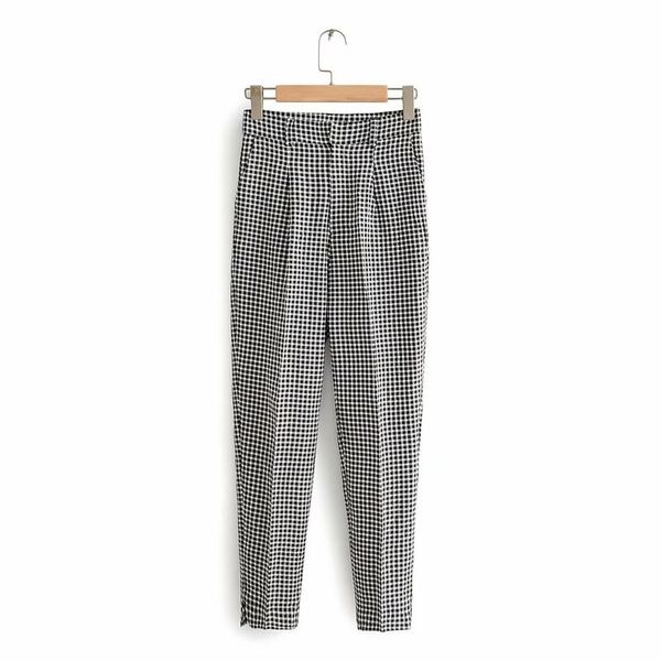 women stylish plaid printing pencil pants female casual slim fashion trousers office lady wear zipper pantalones mujer p557 210419, Black;white
women stylish plaid printing pencil pants female casual slim fashion trousers office lady wear zipper pantalones mujer p557 210419, Black;white