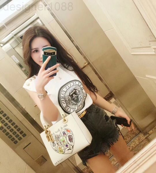 women's t-shirt designer spring and summer new balman cotton loose coin pattern gold button sleeveless t-shirt for women t044, White
women's t-shirt designer spring and summer new balman cotton loose coin pattern gold button sleeveless t-shirt for women t044, White