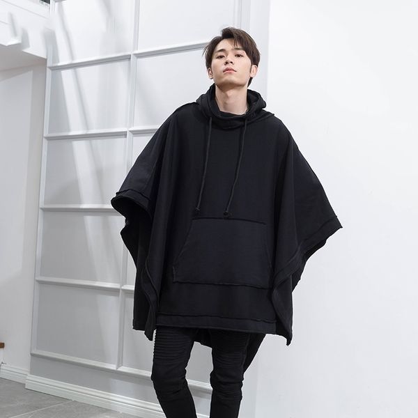 m4xl autumn and winter mens loose bat cloak cape dark medium long fashion plus velvet thick hooded jacket 201113, Black
m4xl autumn and winter mens loose bat cloak cape dark medium long fashion plus velvet thick hooded jacket 201113, Black