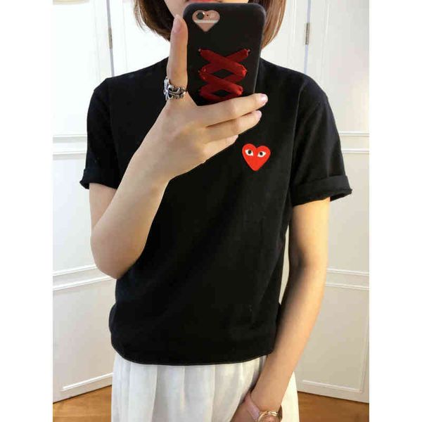 red fashion designersummer heart double love peach smiling face solid color t-shirt tb short sleeve men's and women's lovers botto, White
red fashion designersummer heart double love peach smiling face solid color t-shirt tb short sleeve men's and women's lovers botto, White
