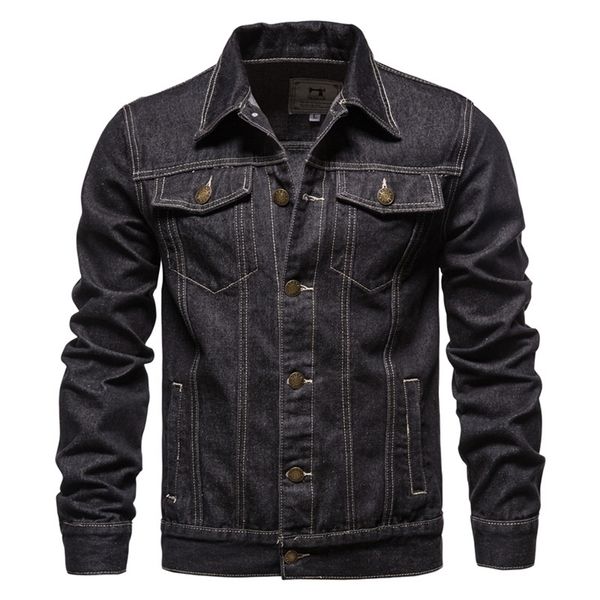 cotton lapel denim jacket men casual solid color streetwear jeans jacket men autumn slim fit mens jackets 220817, Black;brown
cotton lapel denim jacket men casual solid color streetwear jeans jacket men autumn slim fit mens jackets 220817, Black;brown