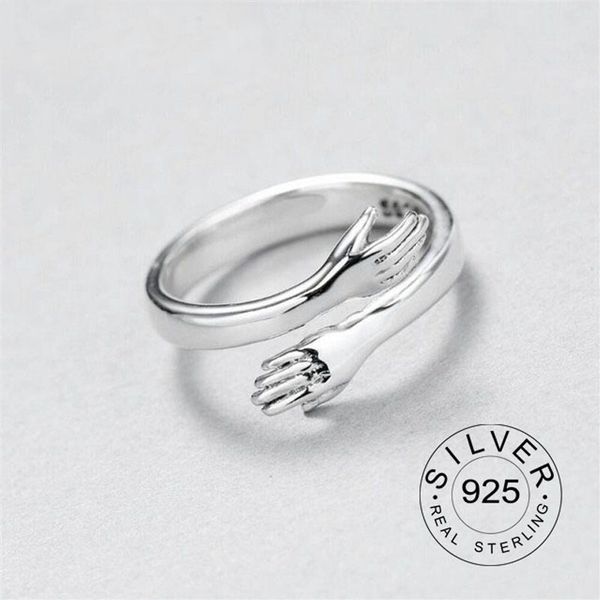 good-looking resizable 925 sterling silver ring trendy fine jewelry loop hands hug shaped gold plated rings for women girl .kofo 220506, Golden;silver
good-looking resizable 925 sterling silver ring trendy fine jewelry loop hands hug shaped gold plated rings for women girl .kofo 220506, Golden;silver
