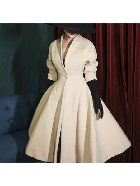 women's fur & faux vintage original heavy look waist light beige thick wool coat m806, Black
women's fur & faux vintage original heavy look waist light beige thick wool coat m806, Black