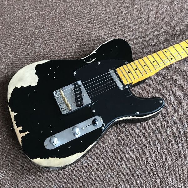 custom shop maple fingerboard electric guitar 6 stings gitaar relics by hands.black color guitarra
custom shop maple fingerboard electric guitar 6 stings gitaar relics by hands.black color guitarra