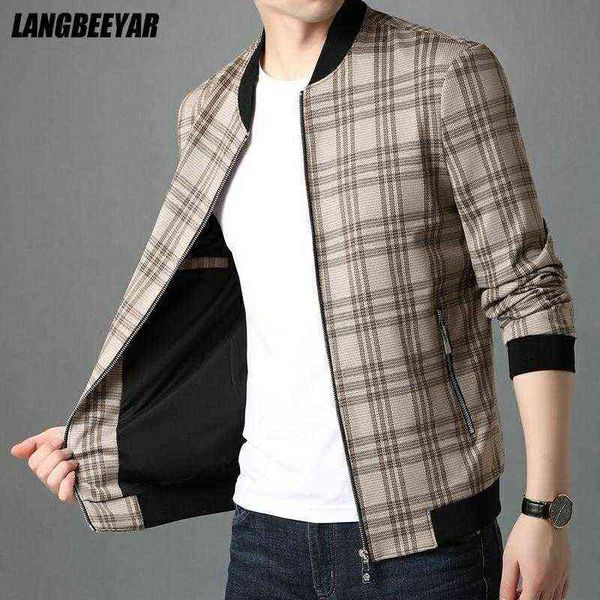 grade new designer brand casual fashion baseball collar mens coat jacket fashion plaid windbreaker mens clothing 2022 y220803, Black;brown
grade new designer brand casual fashion baseball collar mens coat jacket fashion plaid windbreaker mens clothing 2022 y220803, Black;brown