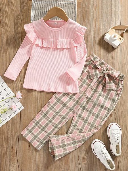 toddler girls ruffle trim & tartan print belted pants she02, White
toddler girls ruffle trim & tartan print belted pants she02, White