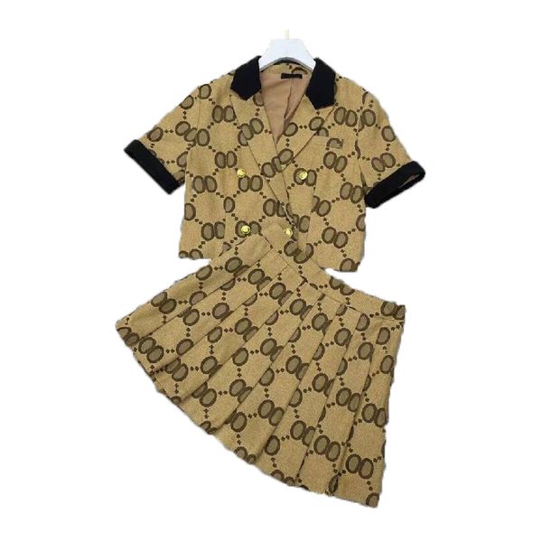 womens two piece dress designer shirt cardigan women pleated suit skirt work dresses short sleeve autumn woven divided skirts split aaa clot, White;black
womens two piece dress designer shirt cardigan women pleated suit skirt work dresses short sleeve autumn woven divided skirts split aaa clot, White;black