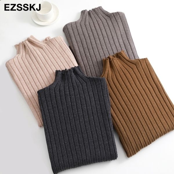 chic autumn winter loose thick sweater pullover long sleeve casual turtleneck warm basic sweater knit jumpers y200720, White;black 
chic autumn winter loose thick sweater pullover long sleeve casual turtleneck warm basic sweater knit jumpers y200720, White;black