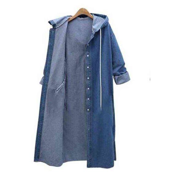women's trench coats spring 2021 fashion long sleeve hooded collar denim patchwork single breasted casual windbreaker women w313 t22080, Tan;black
women's trench coats spring 2021 fashion long sleeve hooded collar denim patchwork single breasted casual windbreaker women w313 t22080, Tan;black