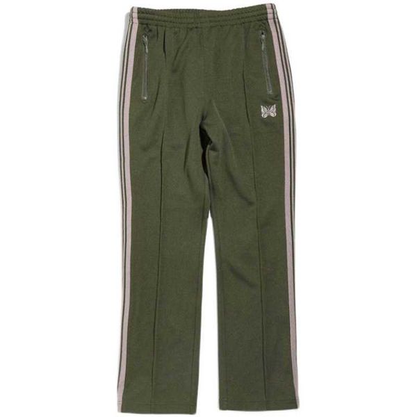 men's pants needles military green butterfly embroidery asap japanese vintage rocky webbing sports loose straight casual pants, Black
men's pants needles military green butterfly embroidery asap japanese vintage rocky webbing sports loose straight casual pants, Black