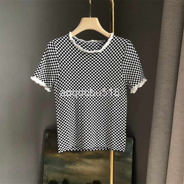 women's knits & tees recommended knitwear women's spring and summer trend fashion fungus edge collar lattice slim fit blouse, White
women's knits & tees recommended knitwear women's spring and summer trend fashion fungus edge collar lattice slim fit blouse, White