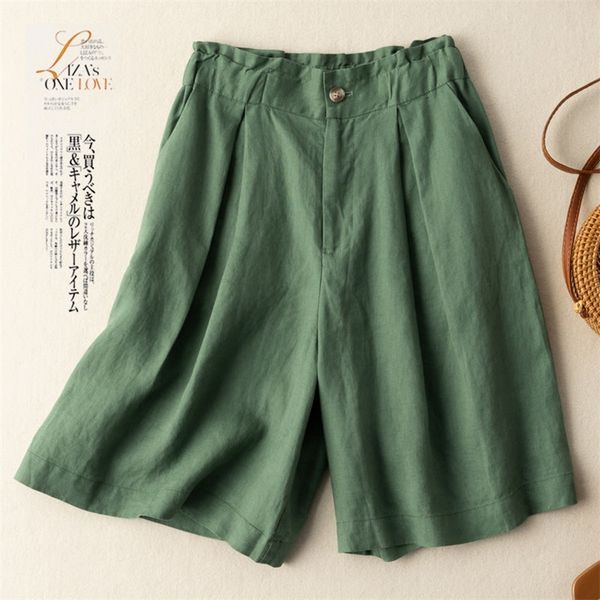 womens shorts summer linen casual loose ladies cotton solid color buttons oversized women high waist 220427, White;black
womens shorts summer linen casual loose ladies cotton solid color buttons oversized women high waist 220427, White;black