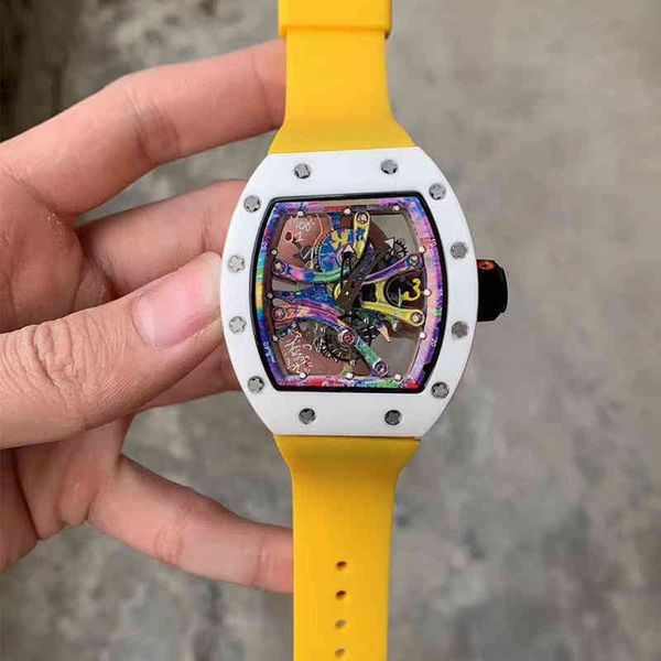 watch date richa milles business leisure mens automatic mechanical watch graffiti hollowed out atmosphere sports fashion tide, Slivery;brown
watch date richa milles business leisure mens automatic mechanical watch graffiti hollowed out atmosphere sports fashion tide, Slivery;brown