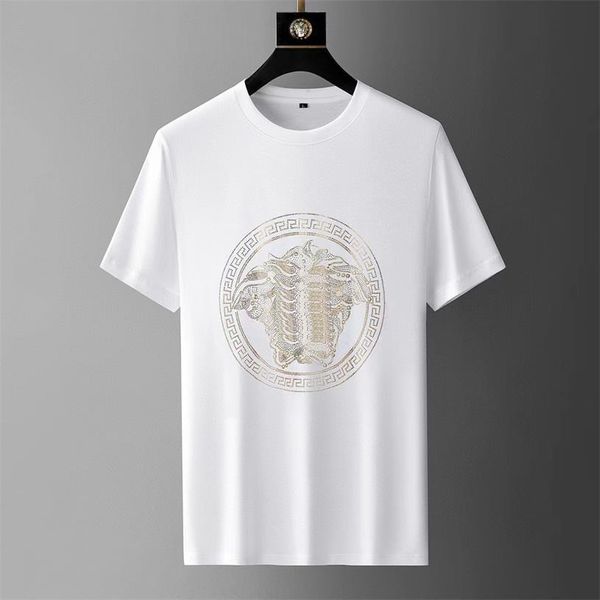 men's t-shirts european station luxury high-end quality t-shirt short sleeve double mercerized cotton slim ice silk joker half sleeve, White;black
men's t-shirts european station luxury high-end quality t-shirt short sleeve double mercerized cotton slim ice silk joker half sleeve, White;black