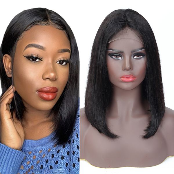 4x4 short bob lace front wig for women brazilian straight bob hair wigs 150% 8-16inch human hair wig, Black;brown
4x4 short bob lace front wig for women brazilian straight bob hair wigs 150% 8-16inch human hair wig, Black;brown