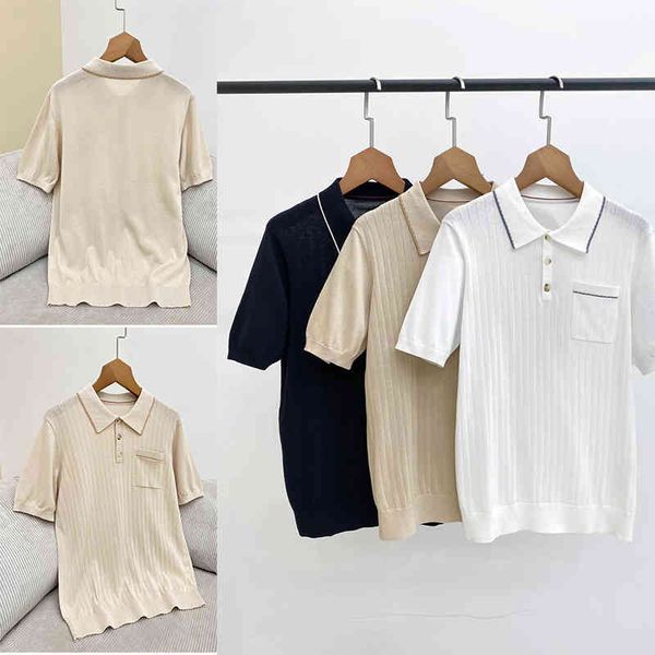 women's t-shirt p175235 patch pocket lapel b family polo collar cotton 100 short sleeve knitted pullover women's summer, White
women's t-shirt p175235 patch pocket lapel b family polo collar cotton 100 short sleeve knitted pullover women's summer, White