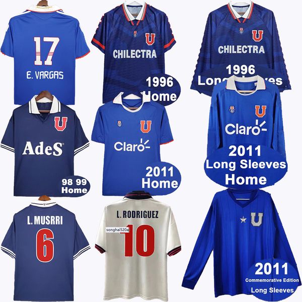 96 98 99 11 universidad de chile retro soccer jersey . rodriguez e.vargas .musrri home blue away white commemorative edition football, Black;yellow
96 98 99 11 universidad de chile retro soccer jersey . rodriguez e.vargas .musrri home blue away white commemorative edition football, Black;yellow