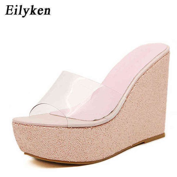 slippers eilyken 2022 new pvc transparent white silver gold pink lady's slipper platform heel slides open-toe wedge shoes 220329, Black
slippers eilyken 2022 new pvc transparent white silver gold pink lady's slipper platform heel slides open-toe wedge shoes 220329, Black