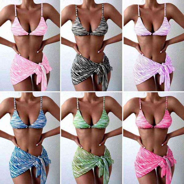 three swimsuit stripe piece bikini double shoulder women's skirt split swimsuit, White;black
three swimsuit stripe piece bikini double shoulder women's skirt split swimsuit, White;black