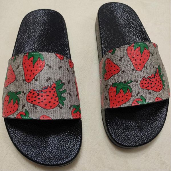 designer flat slippers men women beige berry print slides summer coated canvas slip-on sandals beach slipper, Black
designer flat slippers men women beige berry print slides summer coated canvas slip-on sandals beach slipper, Black