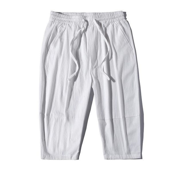 men's shorts summer casual mens fashion cotton linen knee length sweatpants big size masculina bottom beach men, White;black
men's shorts summer casual mens fashion cotton linen knee length sweatpants big size masculina bottom beach men, White;black