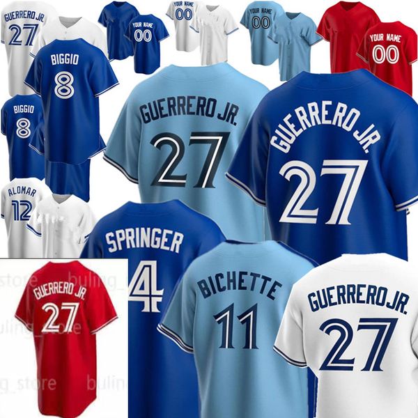 11 bo bichette 27 vladimir guerrero jr. 4 george springer custom baseball jerseys nate pearson cavan biggio randal grichuk joe carter robert, Blue;black
11 bo bichette 27 vladimir guerrero jr. 4 george springer custom baseball jerseys nate pearson cavan biggio randal grichuk joe carter robert, Blue;black