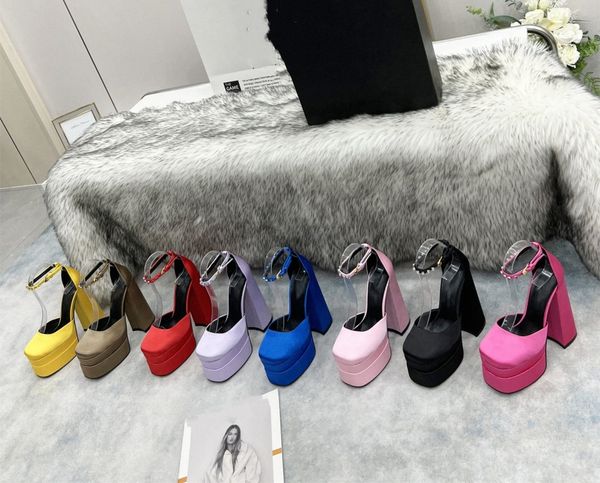 designers dress shoes heels womens sandal medusa aevitas shoe juno crystal embellished ankle strap satin platform pumps shoes chunky heeled, Black
designers dress shoes heels womens sandal medusa aevitas shoe juno crystal embellished ankle strap satin platform pumps shoes chunky heeled, Black