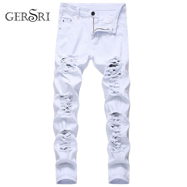 straight hole destruction trousers distressed jeans men denim trousers fashion designer brand white pants male large size 220629, Black
straight hole destruction trousers distressed jeans men denim trousers fashion designer brand white pants male large size 220629, Black