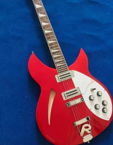 ricken 330 semi-hollow electric guitar red