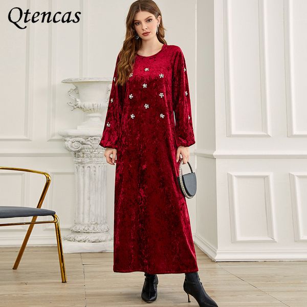 winter velvet abaya diamonds long muslim dress women dubai saudi arabian clothing moroccan caftan party evening dresses ramadan, Red
winter velvet abaya diamonds long muslim dress women dubai saudi arabian clothing moroccan caftan party evening dresses ramadan, Red