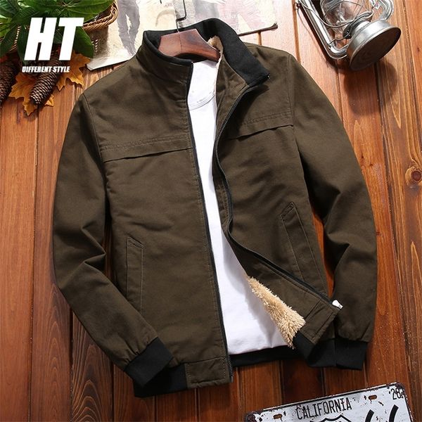 men's winter jacket warm fleece cargo bomber jackets men casual thick windbreaker slim fit coat brand baseball men jacket parka 220406, Black;brown
men's winter jacket warm fleece cargo bomber jackets men casual thick windbreaker slim fit coat brand baseball men jacket parka 220406, Black;brown