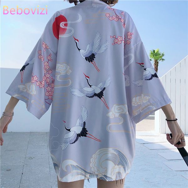 black white crane 2022 loose women harajuku cardigan japanese kimono fashion asia summer blouse casual woman kimonos cosplay, Red
black white crane 2022 loose women harajuku cardigan japanese kimono fashion asia summer blouse casual woman kimonos cosplay, Red