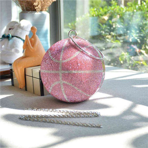 evening bag ladies round bag rhinestone shiny basketball wallet and handbags clutch wedding party for women new fashion 20220607 
evening bag ladies round bag rhinestone shiny basketball wallet and handbags clutch wedding party for women new fashion 20220607