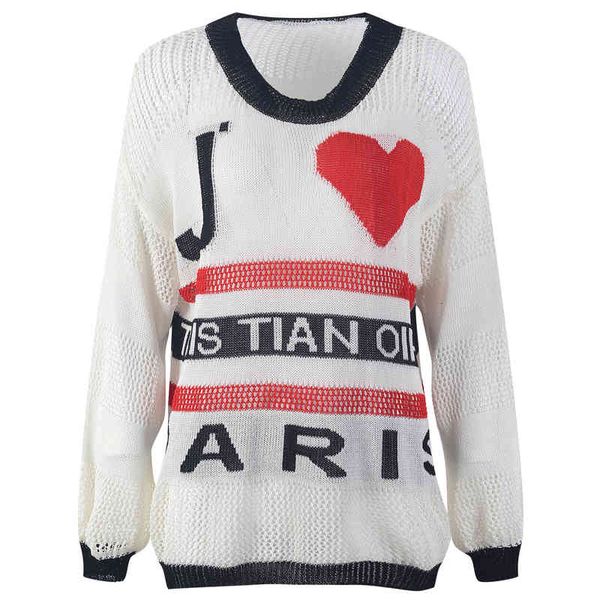 women's knits tees love letter hollowed out sweater summer and korean version fashion loose long sleeve round neck women's thin st, White
women's knits tees love letter hollowed out sweater summer and korean version fashion loose long sleeve round neck women's thin st, White