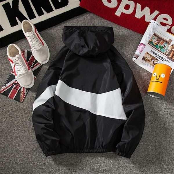 men and women thin jacket streetwear spring autumn windbreakers zipper hooded coat bomber jacket 220406, Black;brown
men and women thin jacket streetwear spring autumn windbreakers zipper hooded coat bomber jacket 220406, Black;brown