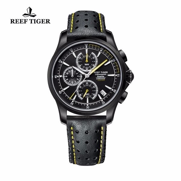 reef tiger/rt mens sport quartz watches with chronograph and date black steel casual swatch with super luminous rga1663 t200409, Slivery;brown
reef tiger/rt mens sport quartz watches with chronograph and date black steel casual swatch with super luminous rga1663 t200409, Slivery;brown