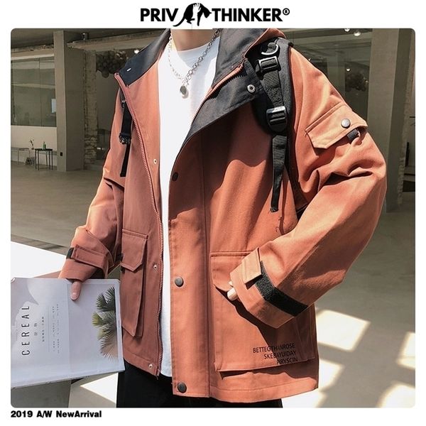 privathinker 2020 autumn solid color jackets mens big pockets korean casual loose jackets mens hooded windbreaker t200502, Black;brown
privathinker 2020 autumn solid color jackets mens big pockets korean casual loose jackets mens hooded windbreaker t200502, Black;brown