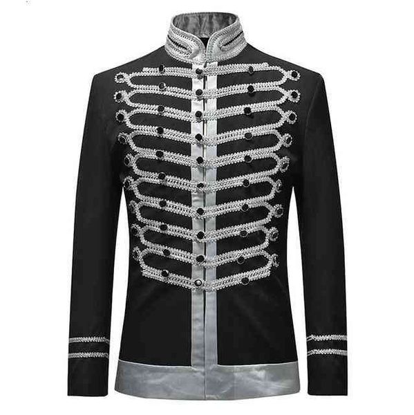 men's suits & blazers single breasted suit men's military style dance table clothes fashion drama costume party west, White;black
men's suits & blazers single breasted suit men's military style dance table clothes fashion drama costume party west, White;black