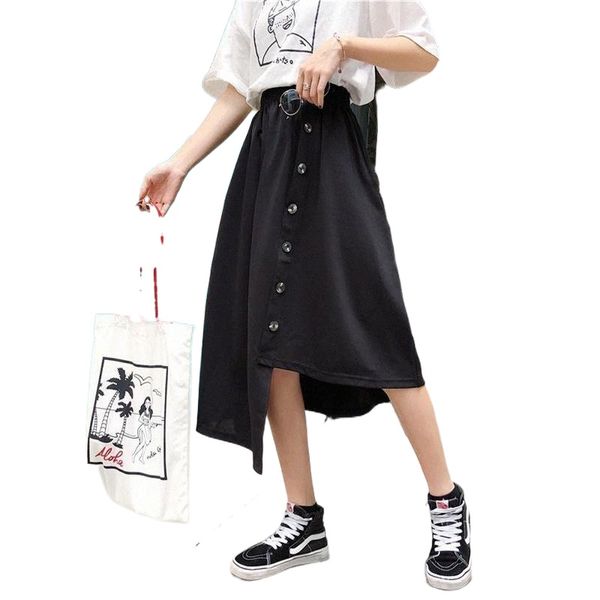 skirts korea chic wind split button elastic waist loose wild casual skirt female v0xz#, Black
skirts korea chic wind split button elastic waist loose wild casual skirt female v0xz#, Black