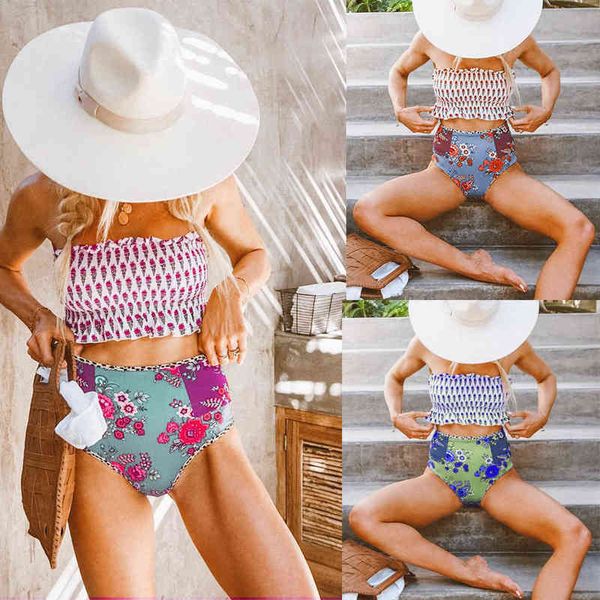 designer swimwear bikini bikini women's strapl breast wrapped one neck split printed stretch high waist swimsuit, White;black
designer swimwear bikini bikini women's strapl breast wrapped one neck split printed stretch high waist swimsuit, White;black