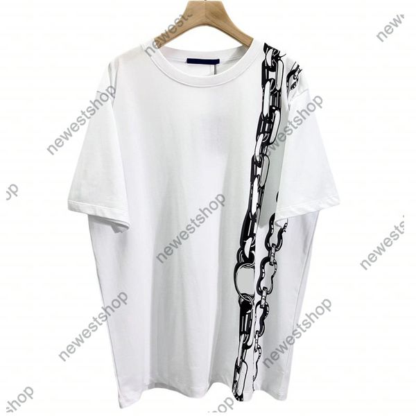 2022 true size men designers t shirts summer man letter chain print short sleeve t shirt crew neck streetwear black white cotton casual tee, White;black
2022 true size men designers t shirts summer man letter chain print short sleeve t shirt crew neck streetwear black white cotton casual tee, White;black