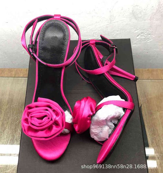 sandals summer fashion ins satin flower one-sided open toe ultra-high heel sandals for women, Black
sandals summer fashion ins satin flower one-sided open toe ultra-high heel sandals for women, Black