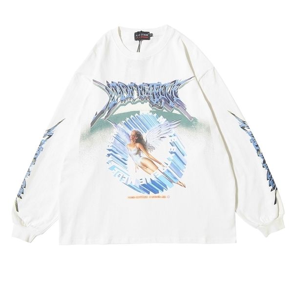 distress men long sleeve angel graphic t shirt oversized tees men hip hop streetwear trending products mens clothing 201116, White;black
distress men long sleeve angel graphic t shirt oversized tees men hip hop streetwear trending products mens clothing 201116, White;black