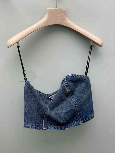 women's tanks camis fashion denim wrap chest french minority spring summer off shoulder vest short women's suspender trend, White
women's tanks camis fashion denim wrap chest french minority spring summer off shoulder vest short women's suspender trend, White