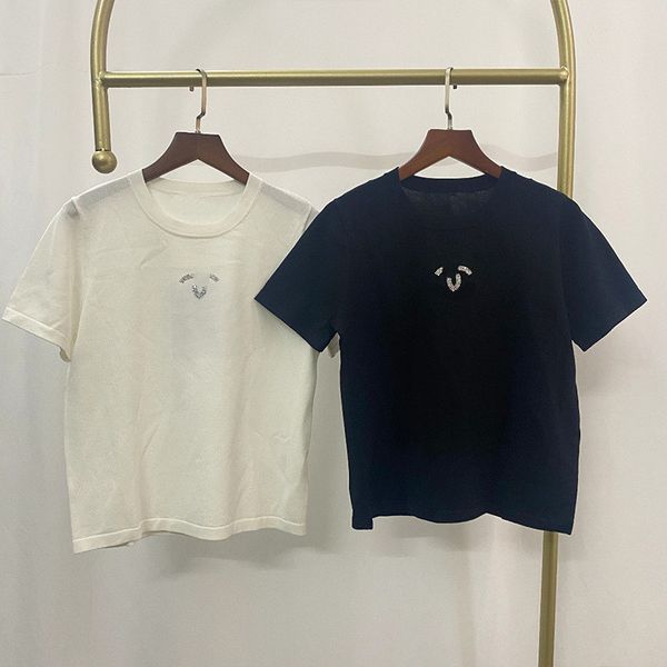 504 2022 summer kint pullover short sleeve crew neck brand same style sweater black white plaid luxury womens clothes rongyi, White;black
504 2022 summer kint pullover short sleeve crew neck brand same style sweater black white plaid luxury womens clothes rongyi, White;black