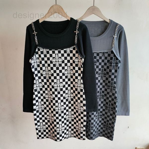 casual dresses designer college style 2022 early autumn women's wear new round neck long sleeve thousand bird check pullover fake two s, Black;gray
casual dresses designer college style 2022 early autumn women's wear new round neck long sleeve thousand bird check pullover fake two s, Black;gray