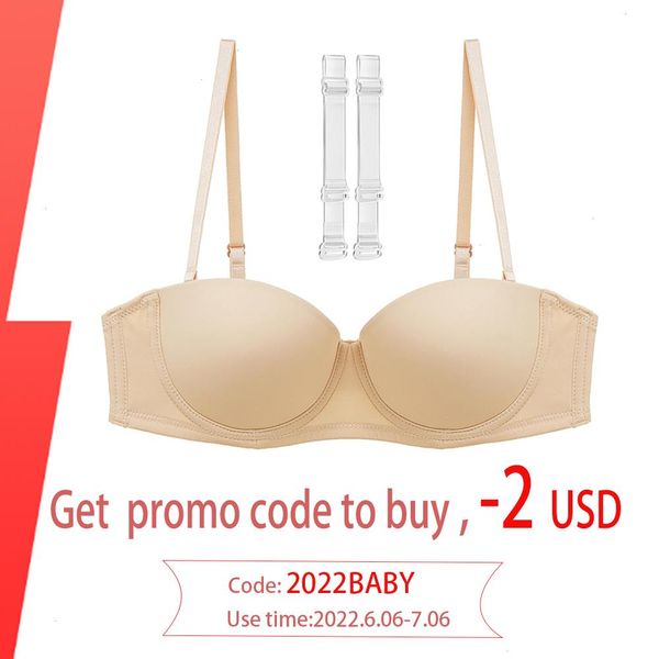 strapless seamless bra 1 2 cup womens underwear fashion ladies invisible bralette detachable shoulder strap lingerie, Red;black
strapless seamless bra 1 2 cup womens underwear fashion ladies invisible bralette detachable shoulder strap lingerie, Red;black