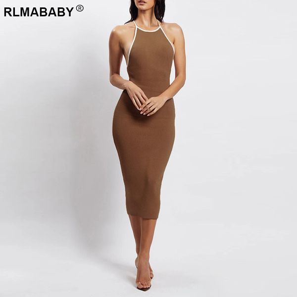 elegant women summer backless midi bodycon dress slim sleeveless low neck package hip casual streetwear solid skinny dress, Black;gray
elegant women summer backless midi bodycon dress slim sleeveless low neck package hip casual streetwear solid skinny dress, Black;gray