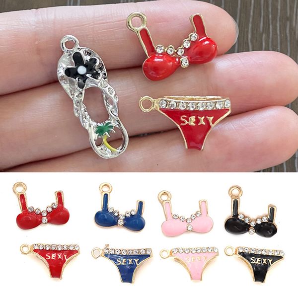 50pcs palm tree flip flop bikini charms summer beach pendant for diy handmade jewelry making craft accessories women gift wholesale, Bronze;silver
50pcs palm tree flip flop bikini charms summer beach pendant for diy handmade jewelry making craft accessories women gift wholesale, Bronze;silver